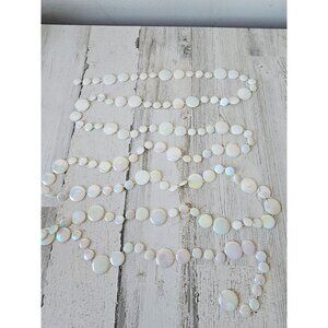 Circle iridescent Garland ivory white tree vintage unique